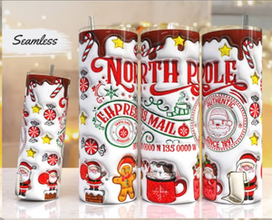 North Pole Express Mail Tumbler